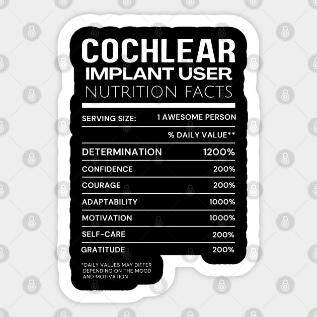 Cochlear Implant Awareness Sticker by DDCreates